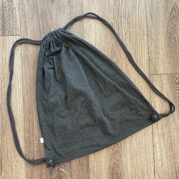 Victoria’s Secret Embroidered Drawstring Backpack Grey - Picture 3 of 3